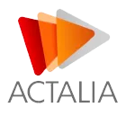 Logo de couleur orange de l'entreprise Actalia